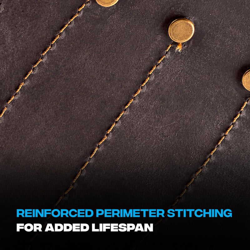 OX Tools Pro Drill Holster Pouch - Top-Grain Leather Tool Belt Pouches for Cordless Drills and Impact Drivers, Heavy-Duty Rivet Reinforcement - Fits 2.5" Wide Belt OX-P263405 - Image 4